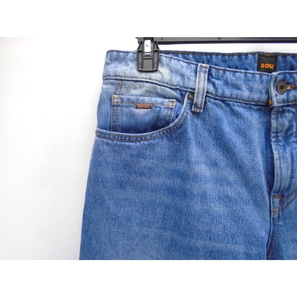 Hugo Boss R.E Maine Jeans Mens Size 34x32 Regular Fit Stretch Denim Blue - Picture 4 of 13